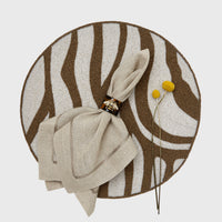 Stripey Bee Resin Napkin Rings - Tortoiseshell (Set of 4)