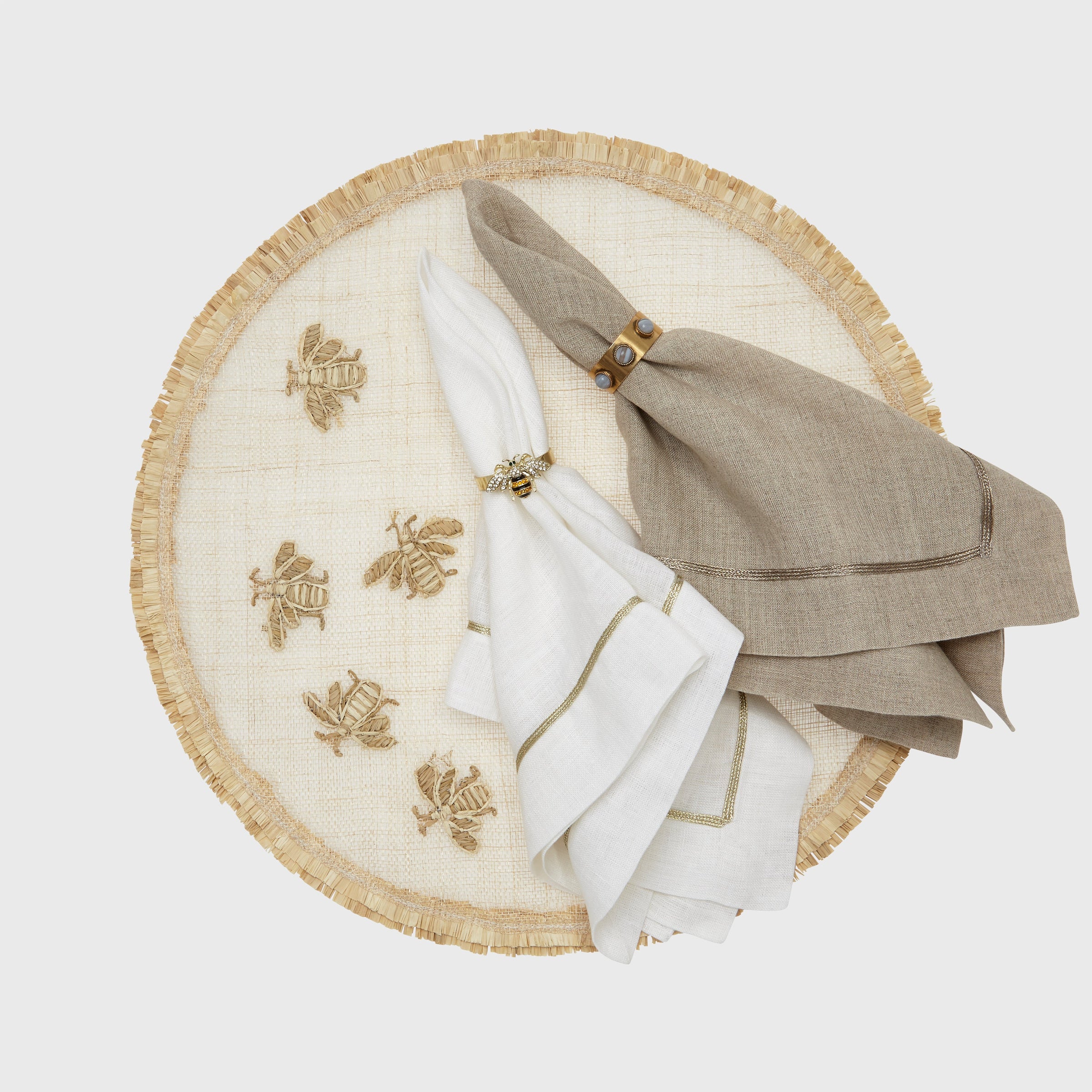 Straw Bee Placemat (Set of 4)