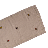 Embroidered Sparkle Bee Table Runner