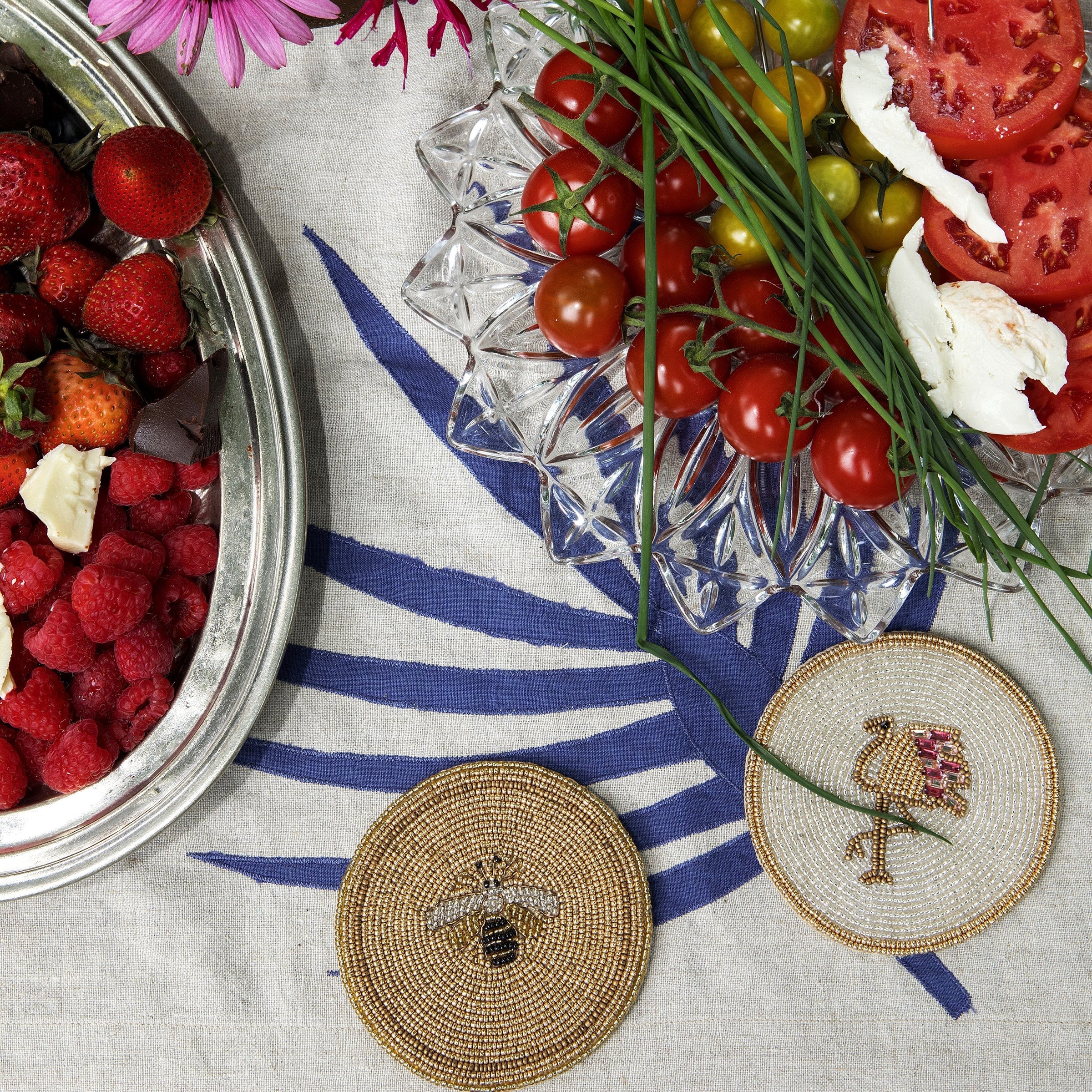 Stripey Bee Coasters (Set of 4)
