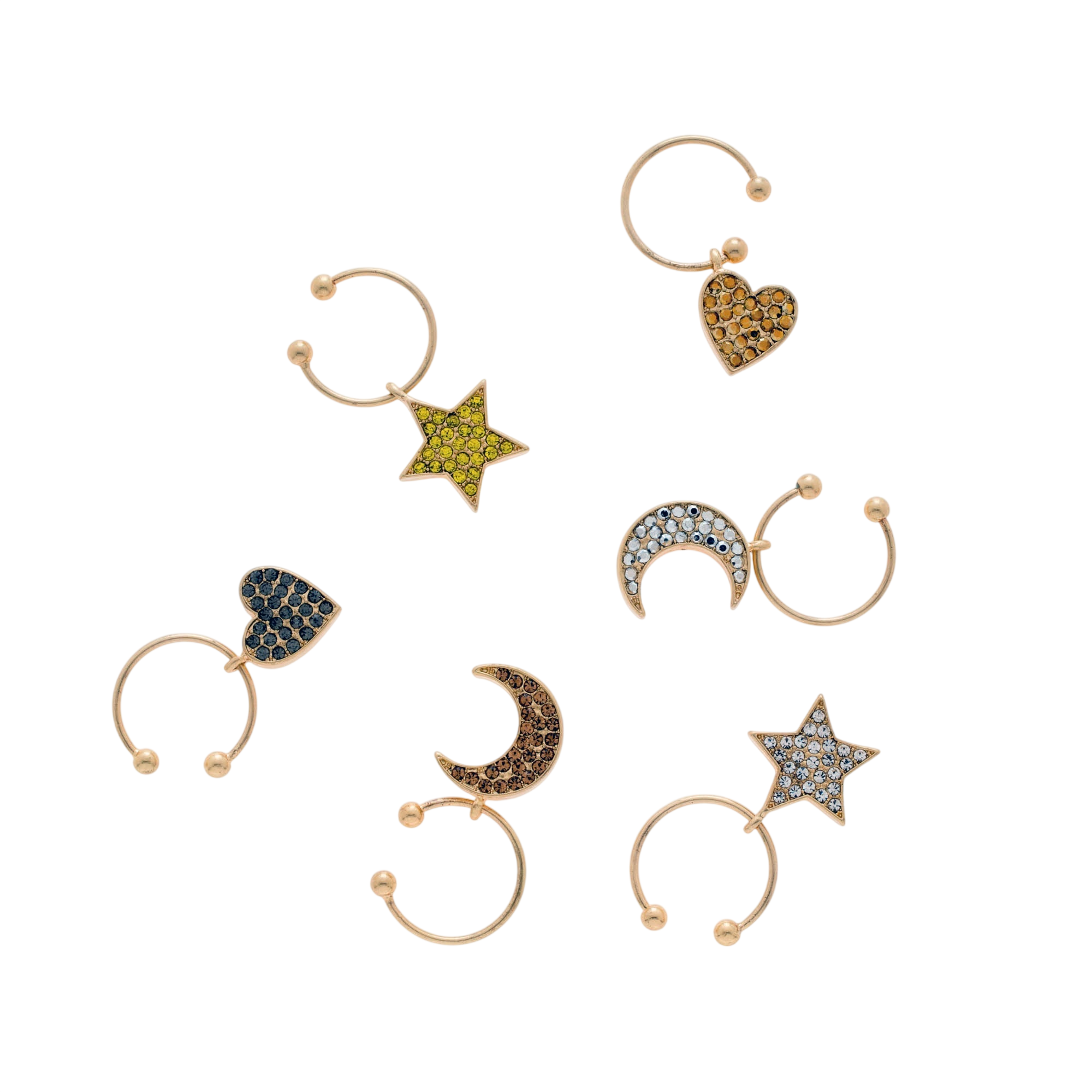 Celestial Wine Charms