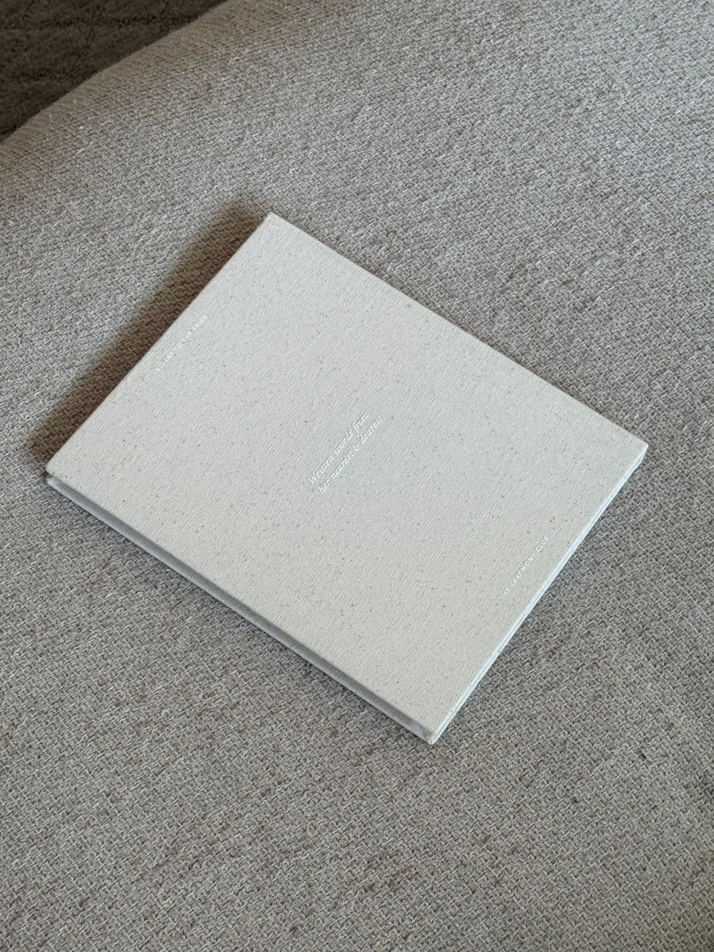 Letters to the Bride Book in Classic Linen