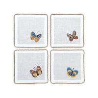 Flutter and Lace - Cocktail Napkins (Set of 4)