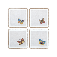 Flutter and Lace - Cocktail Napkins (Set of 4)