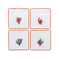 Coral Crest - Cocktail Napkins (Set of 4)