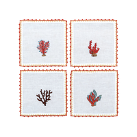 Coral Crest - Cocktail Napkins (Set of 4)