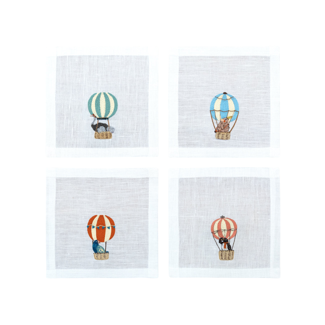 Balloon Safari - Cocktail Napkins (Set of 4)