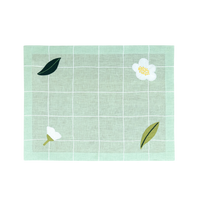 Hand Embroidered Trellis Placemats 14" × 18" (Set of 4)