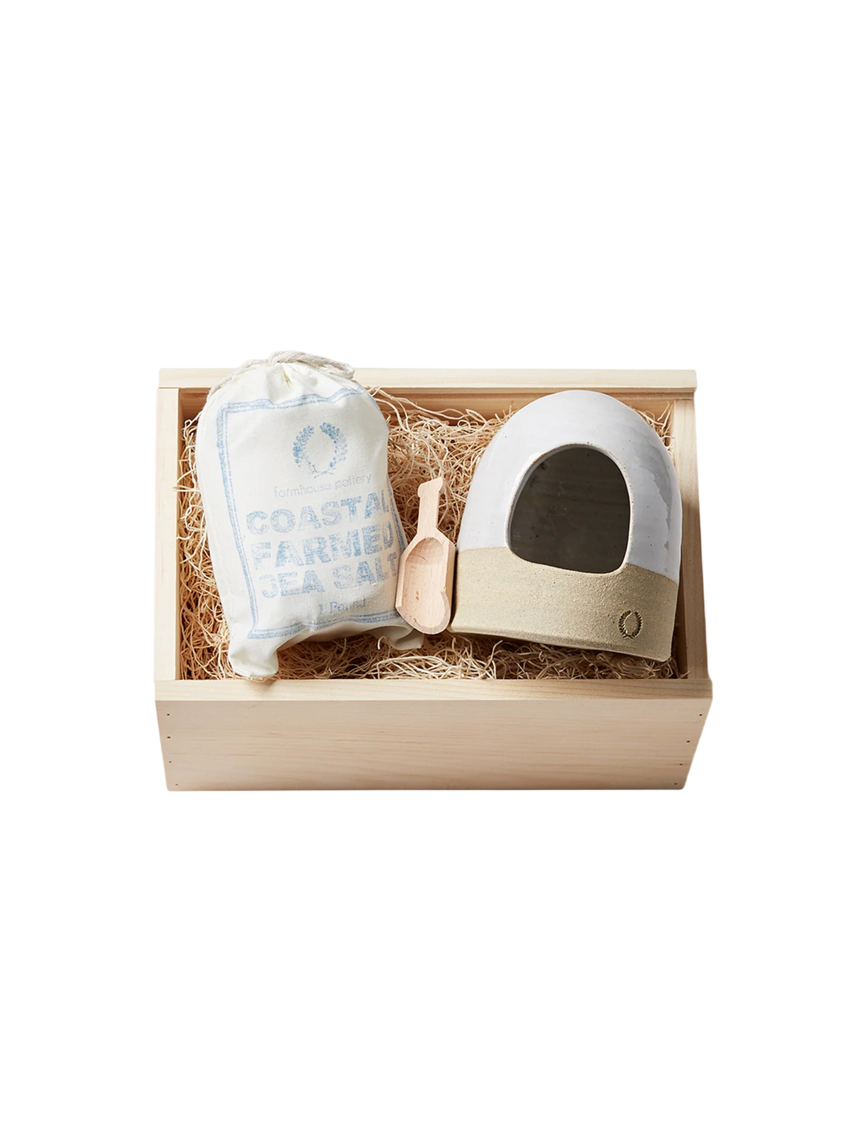 Farmhouse Pottery Salt and Cellar Gift Set