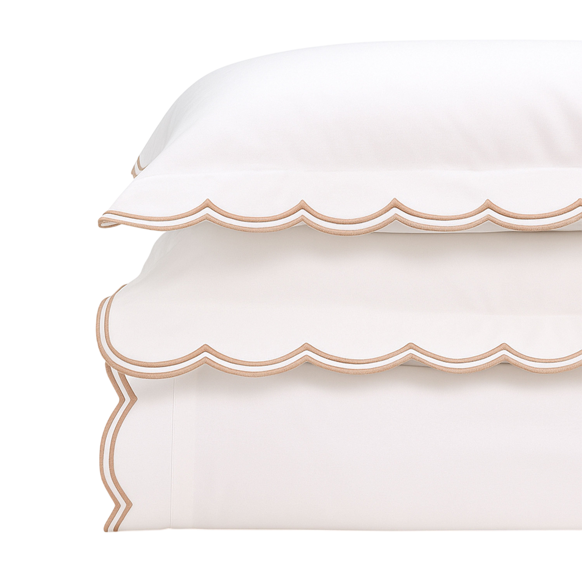 Sipsey Scallop Duvet Cover & Sham Bundle