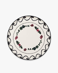 Festive Fête Dinner Plate Set of 12 - Mistletoe