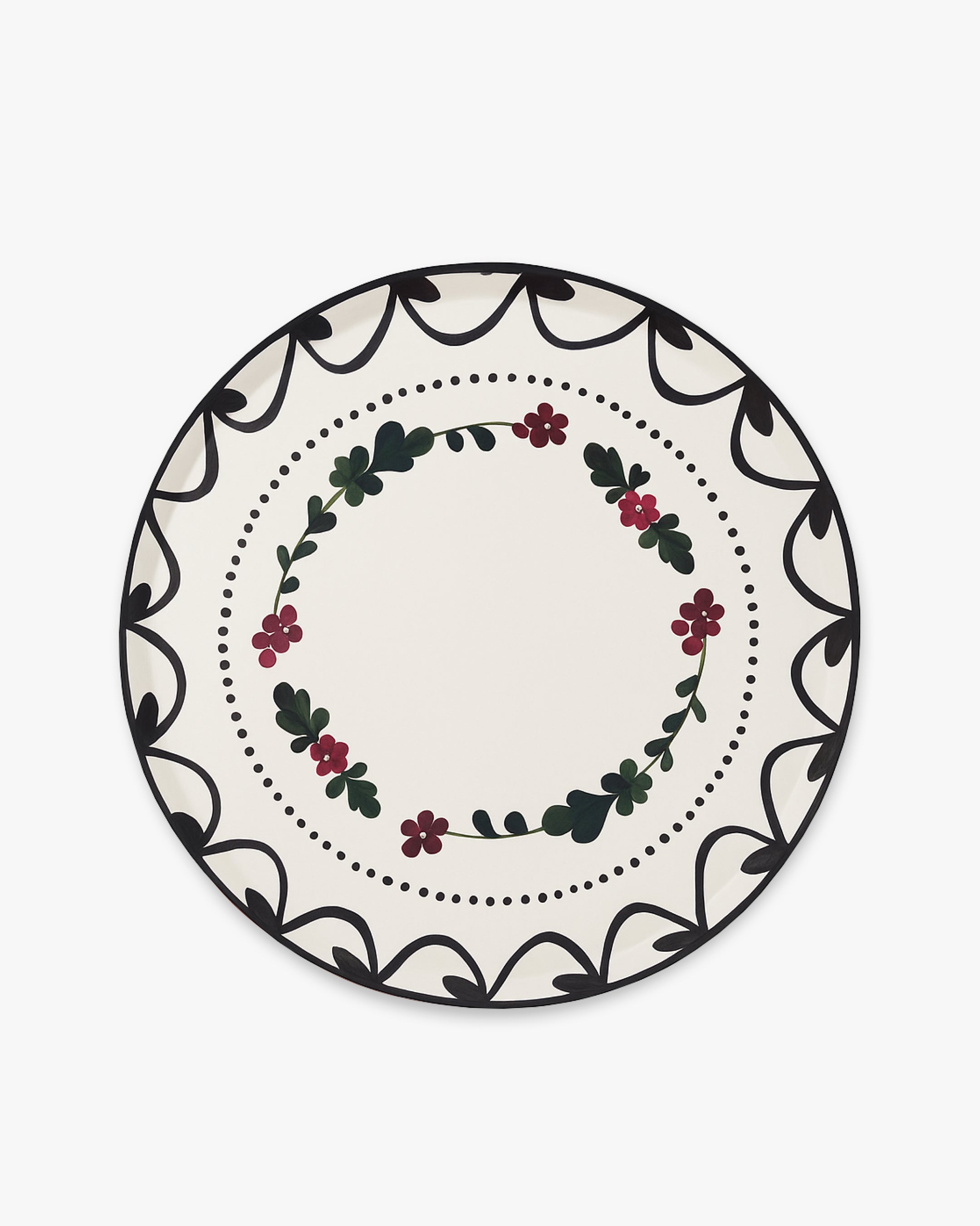 Festive Fête Dinner Plate Set of 12 - Mistletoe