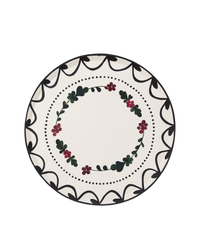 Festive Fête Dinner Plate Set of 12 - Mistletoe