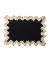 The Figata Placemat Set of 4 - Navy / Cream