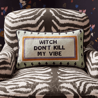 Witch Don't Kill My Vibe Needlepoint Pillow