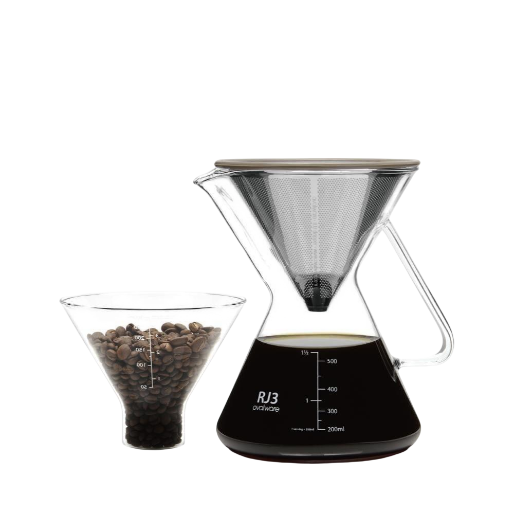Pour Over Coffee Maker with Filter - 500ml/17oz