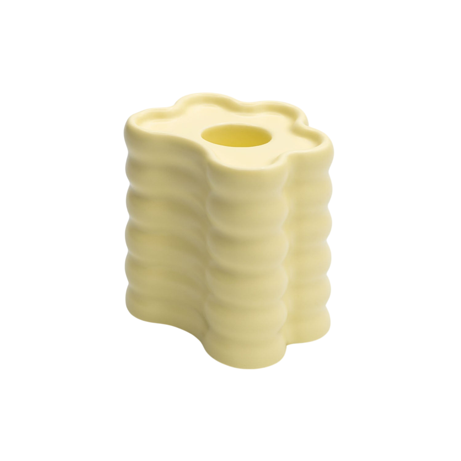 OCTAEVO Flora Candle Holder Large - Yellow