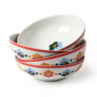 Floral Porcelain Bowls (Set of 4)