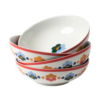 Floral Porcelain Bowls (Set of 4)