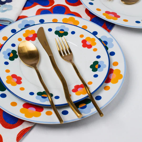 Floral Porcelain Salad Plate (Set of 4)