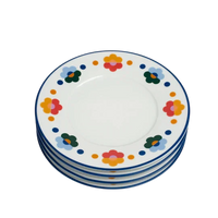 Floral Porcelain Salad Plate (Set of 4)