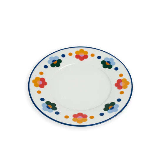 Floral Porcelain Salad Plate (Set of 4)