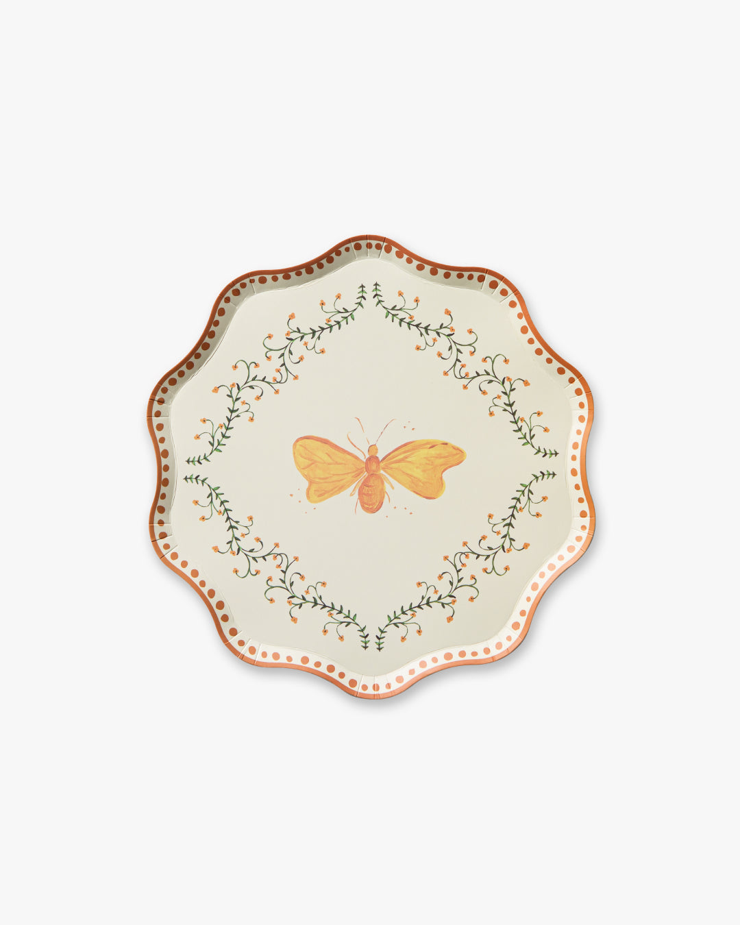 Flutter Dessert Plate Set of 12 - Golden