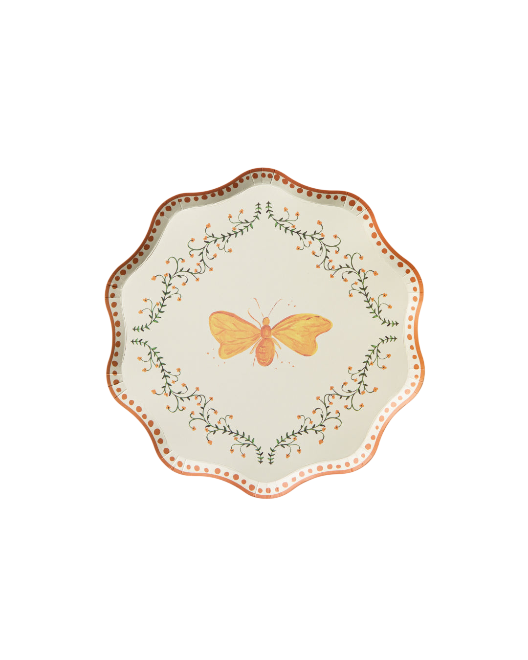 Flutter Dessert Plate Set of 12 - Golden
