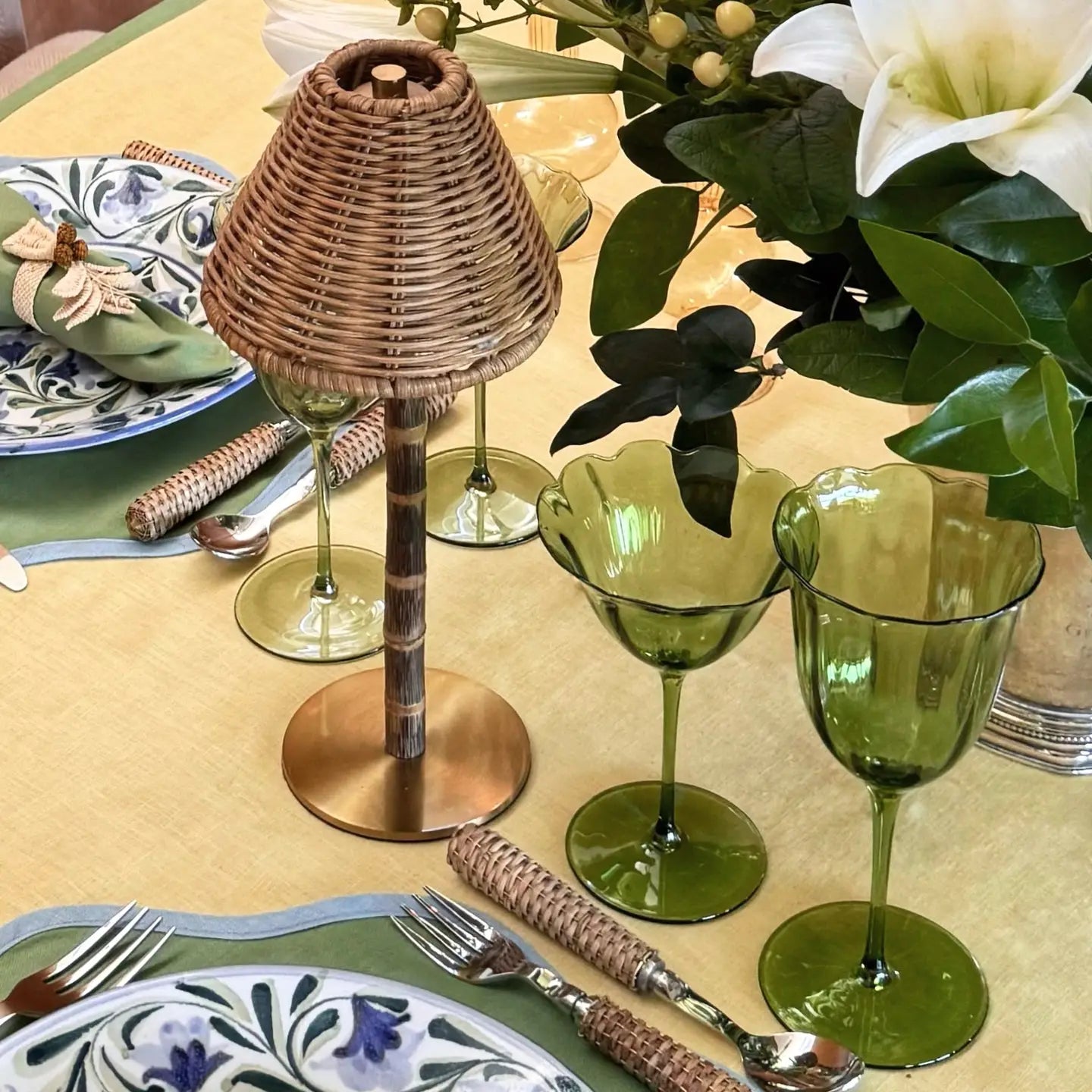 Francis Short Bamboo Lamp