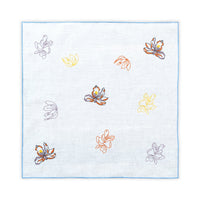 Hand Embroidered Floral Fresco Napkins 18" x 18" (Set of 4)