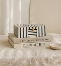 Viona Black + White Decorative Box