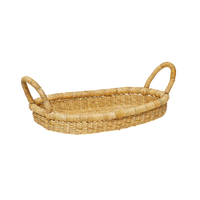 Bolga Double Handle Oval Tray