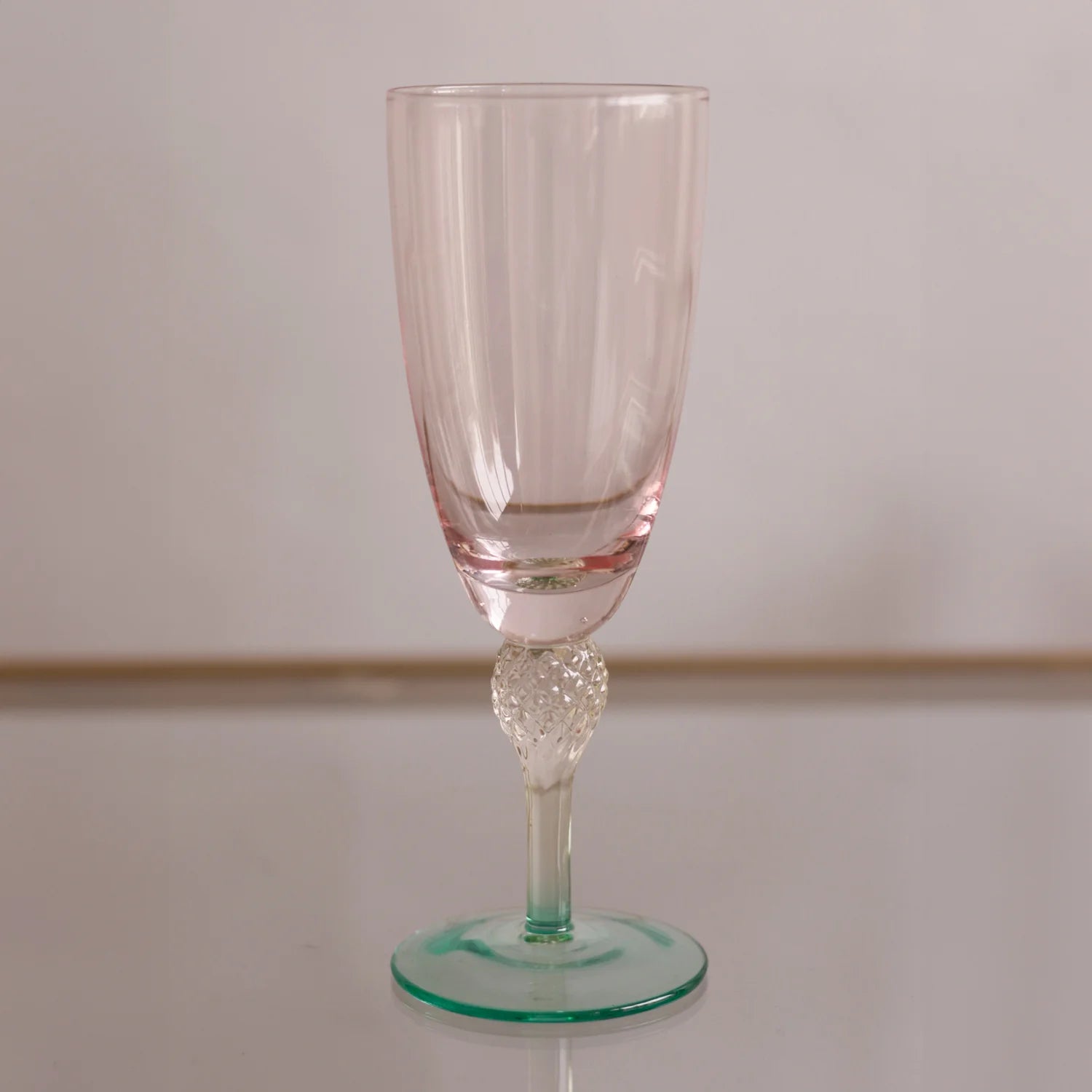Glass Aquarelle Flute (Set of 4)