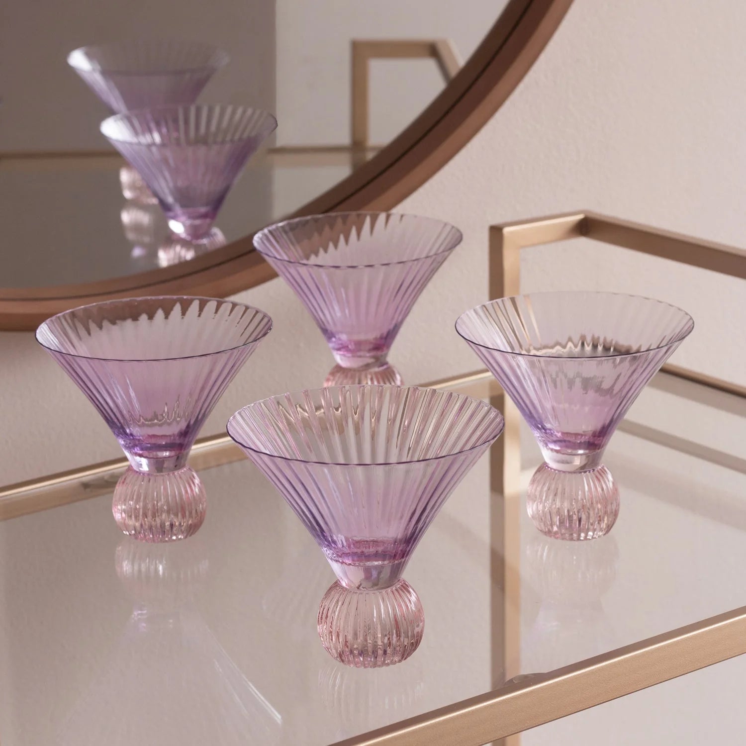 Glass Venice Martini (Set of 4)
