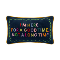 Good Time Needlepoint Pillow
