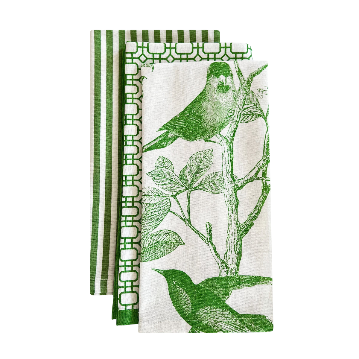 Pinstripe Dinner Napkins, Set of 4