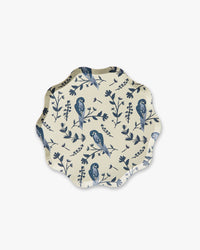 Garden Toile Dessert Plate Set of 12 - Bluebell