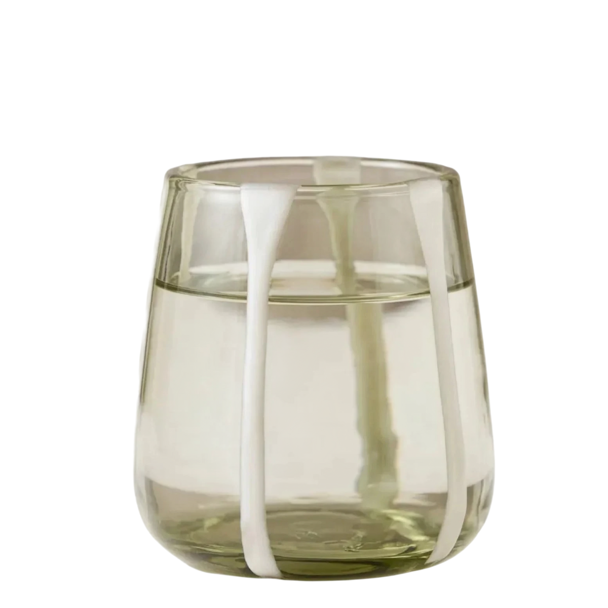 Olivia Short Green Olive Glass (Set of 4) by MESO