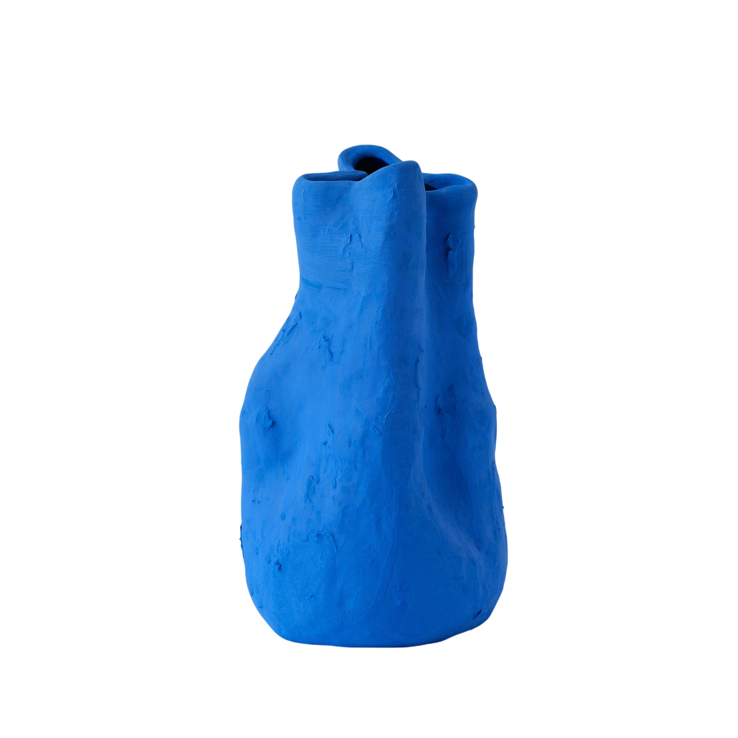 Georgia Matte Blue Porcelain Vase