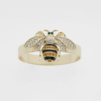 Skinny Stripey Bee Napkin Rings (Set of 4)