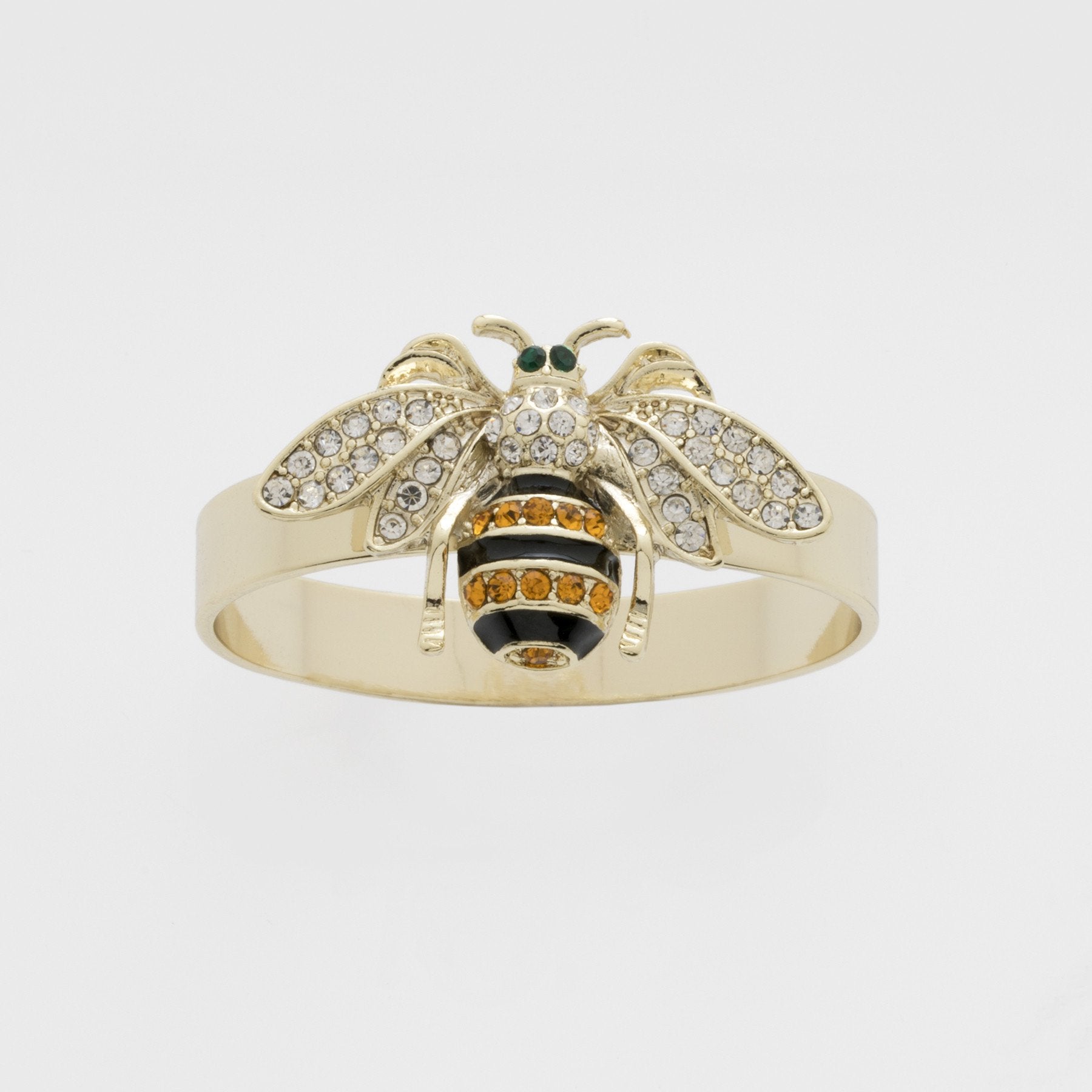 Skinny Stripey Bee Napkin Rings (Set of 4)