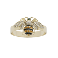 Skinny Stripey Bee Napkin Rings (Set of 4)