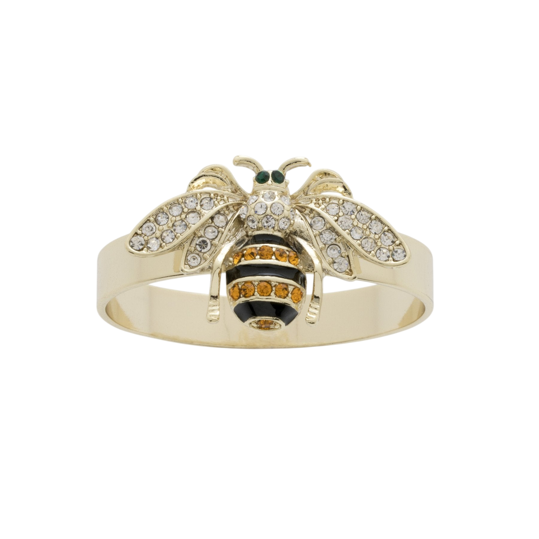 Skinny Stripey Bee Napkin Rings (Set of 4)