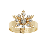 Classic Snowflake Skinny Napkin Rings - Crystal (Set of 4)