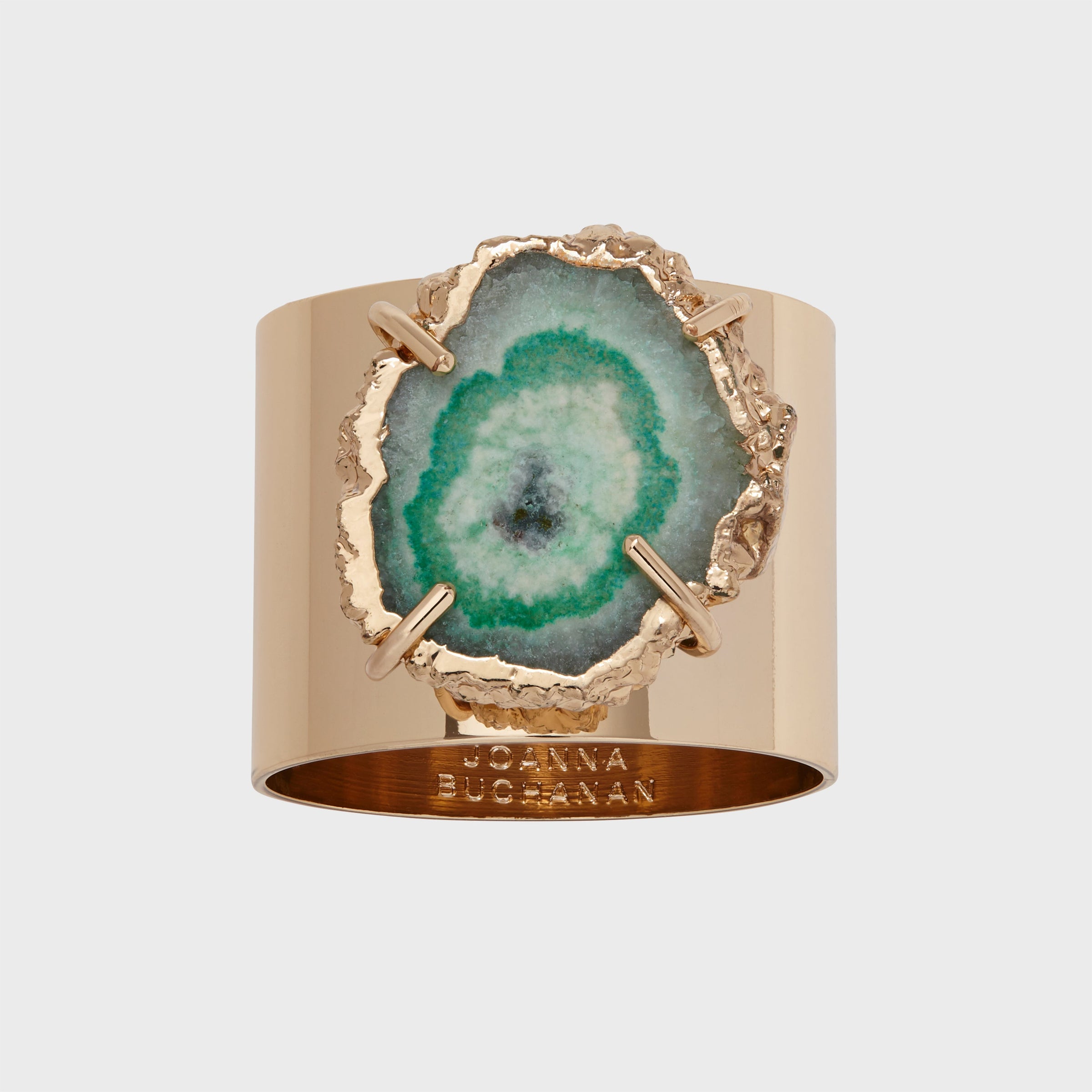 Crystal Quartz Napkin Rings - Seafoam (Set of 2)