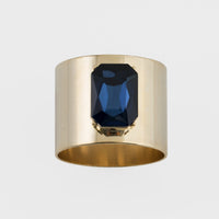 Single Gem Napkin Rings - Navy (Set of 2)