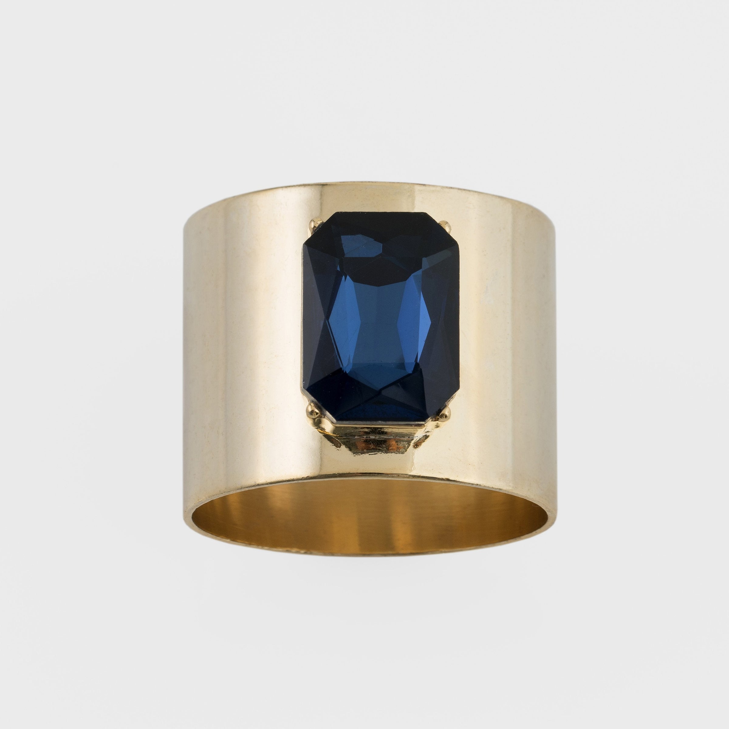 Single Gem Napkin Rings - Navy (Set of 2)