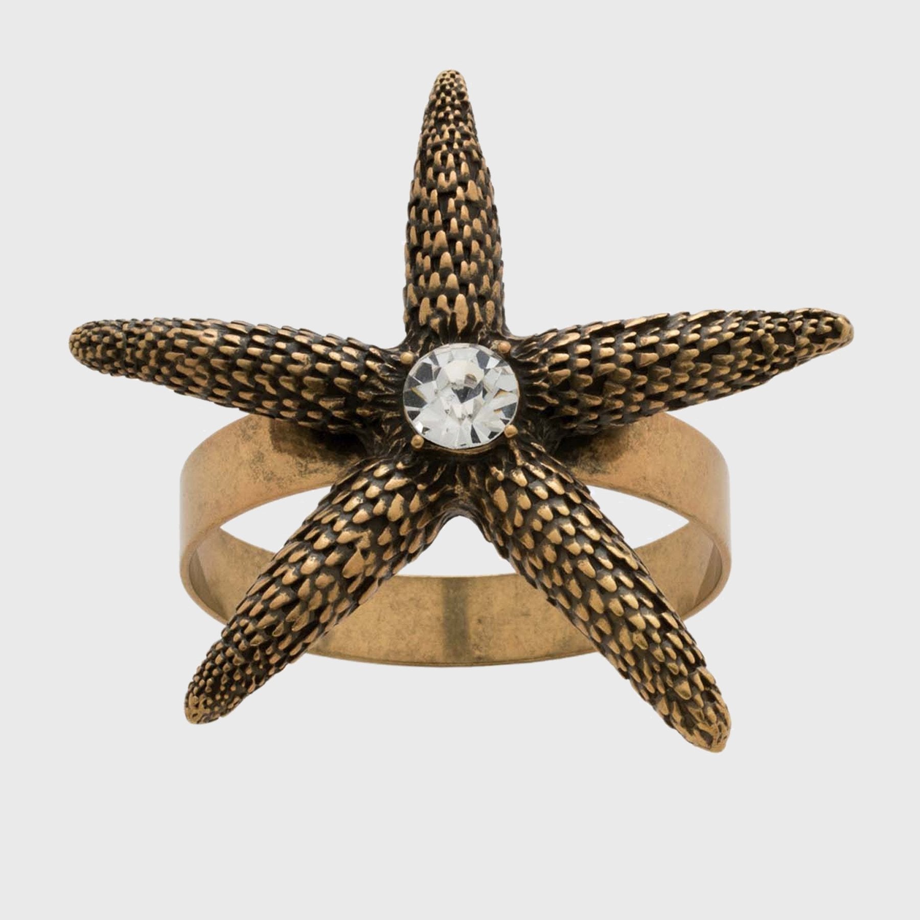 Starfish Skinny Napkin Rings - Bronze (Set of 4)
