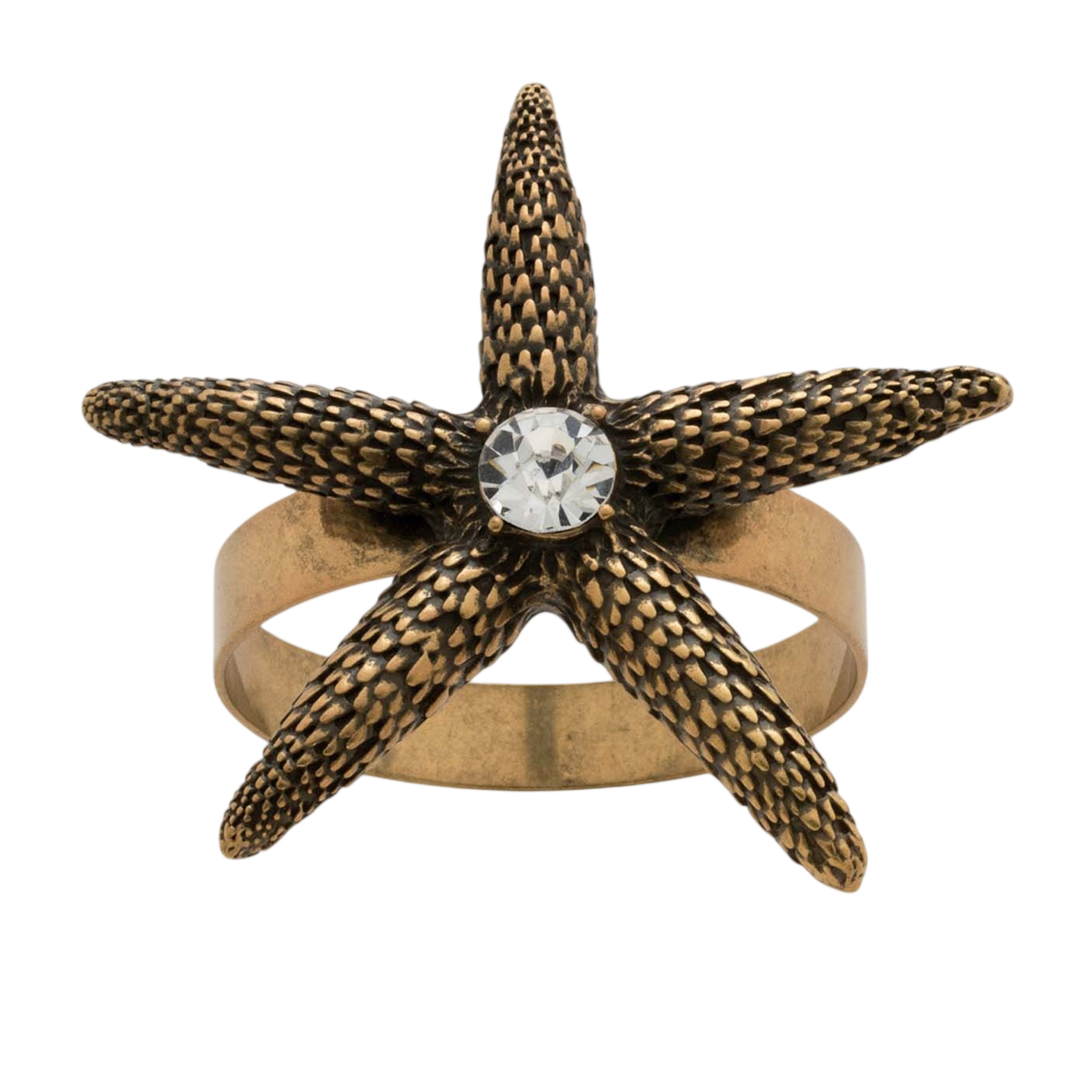 Starfish Skinny Napkin Rings - Bronze (Set of 4)