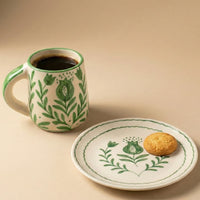 Anaar Ceramic Breakfast Set - Coffee Cup & Side Plate